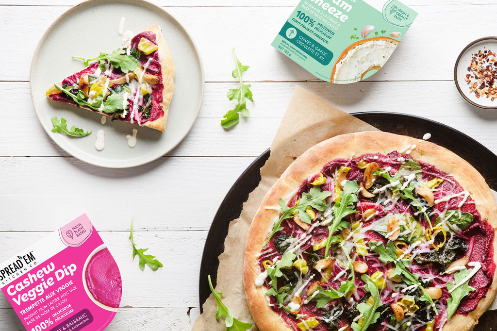 Beet And Cashew Pizza